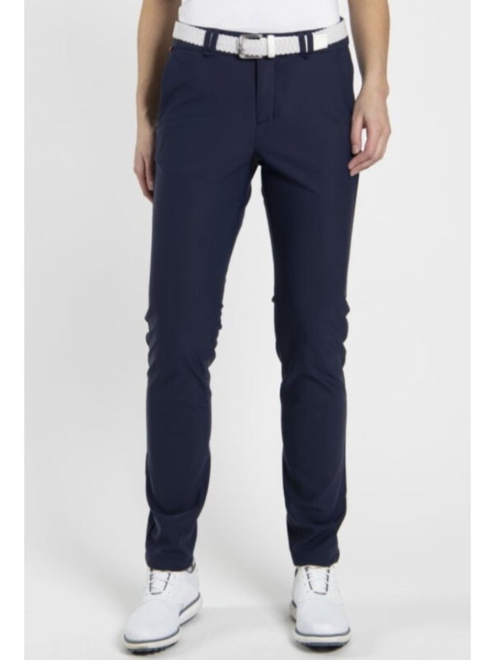 NEW Kjus Softshell Ikala 5 Pocket Slim Pants Navy Water-Repellent Golf XS